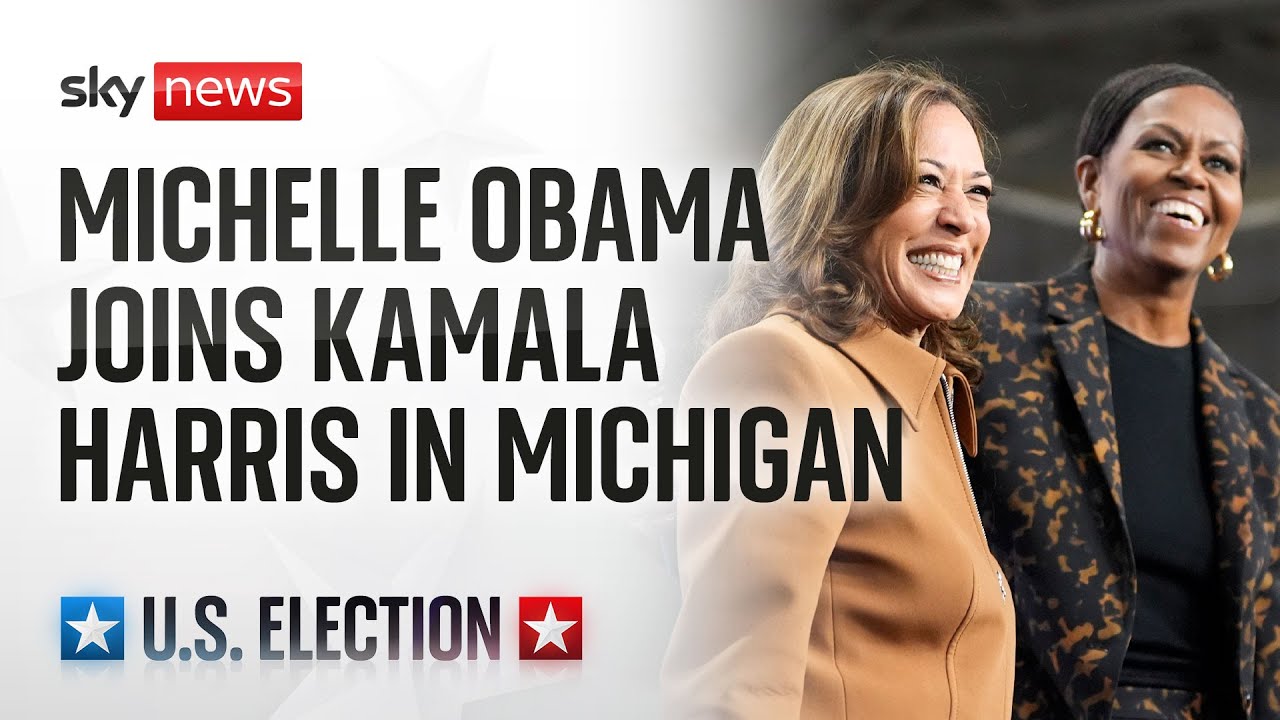 Donald Trump in ‘obvious mental decline’, says Michelle Obama at Michigan rally