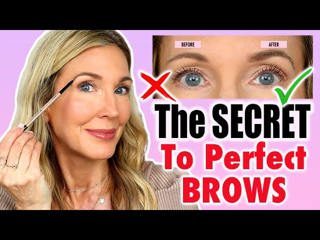 EASY EYEBROW TUTORIAL! Makeup 101 for Mature Beginners
