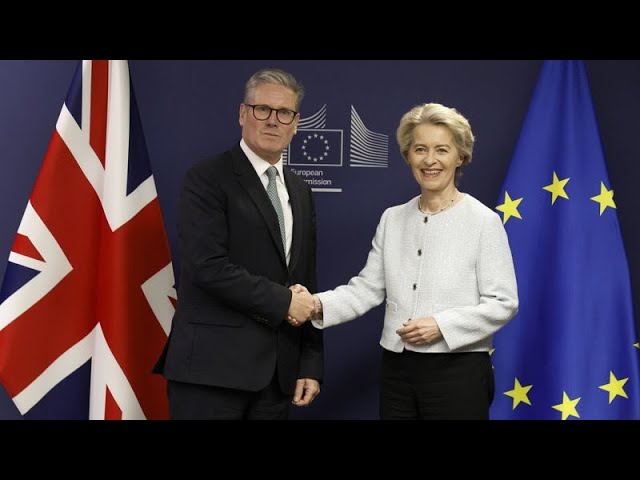 EU and UK agree to strengthen cooperation ‘at pace’ during Starmer’s Brussels visit