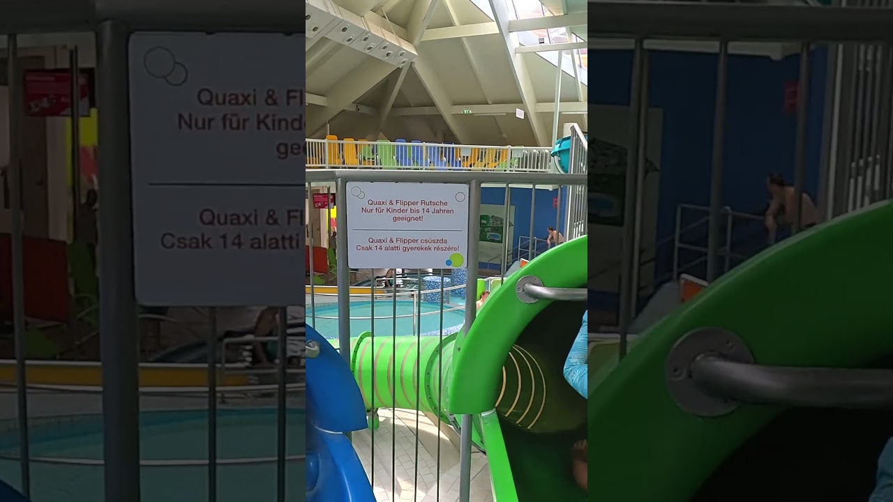 Flipper Water Slide at Sonnentherme Lutzmannsburg 🇦🇹