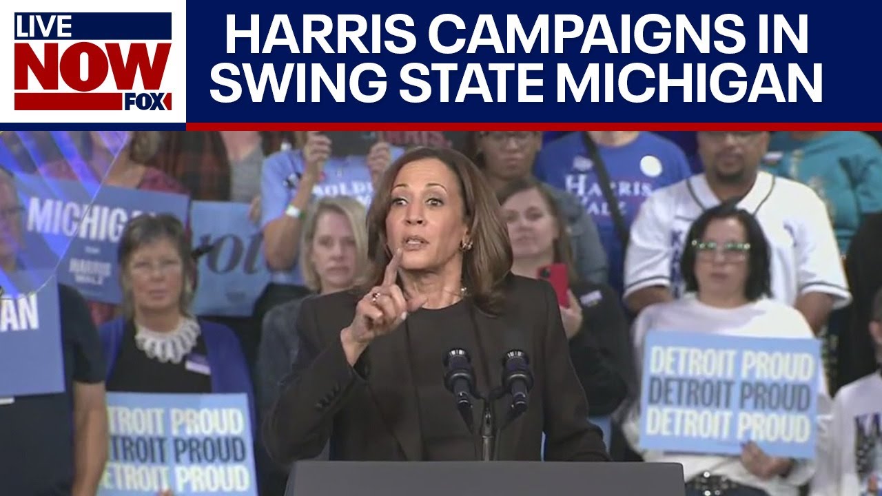 FULL SPEECH: Harris campaigns in battleground Michigan  | LiveNOW from FOX