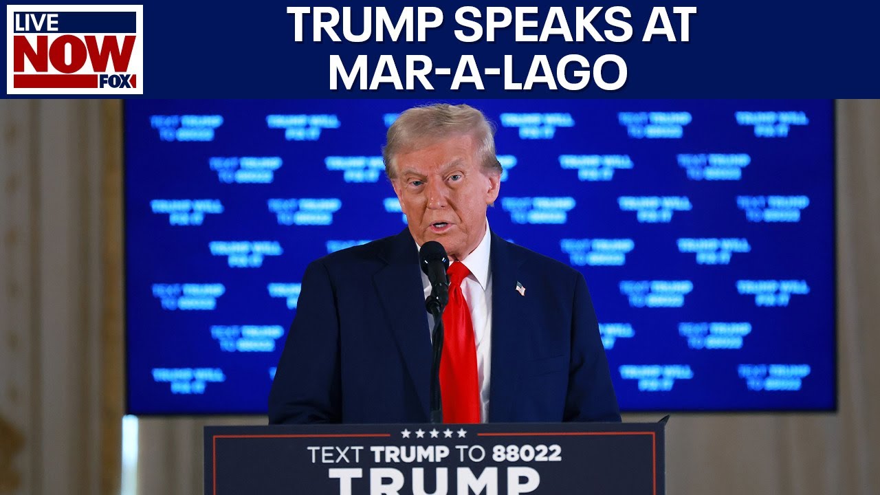FULL SPEECH: Trumps speaks from Mar-A-Lago one week before Election Day | LiveNOW from FOX