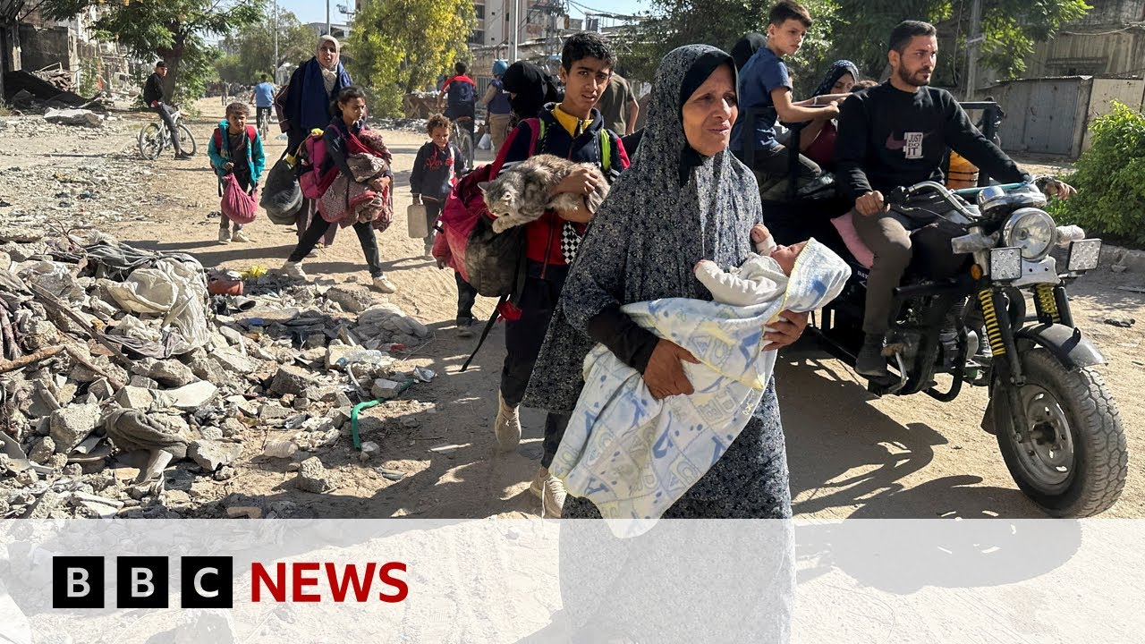 Gaza nurse who filmed moments after Israeli school strike describes aftermath | BBC News