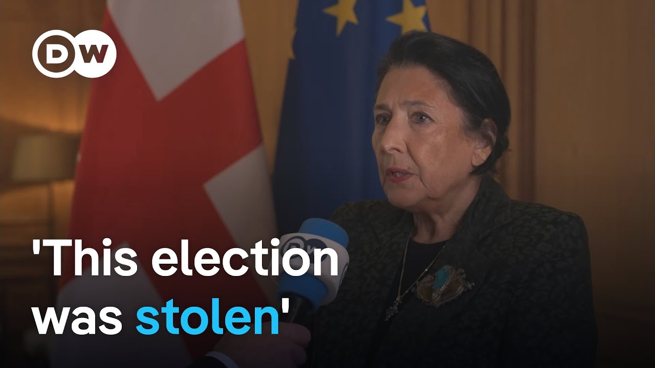 Georgian President Salome Zourabichvili rejects election results | DW Interview