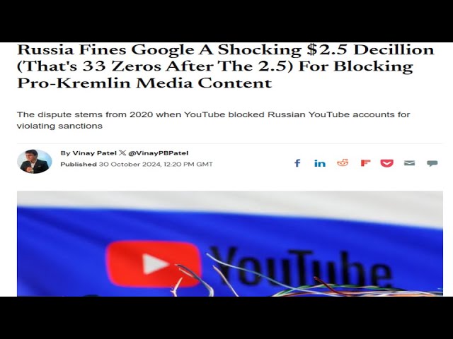 Google Sued for $2.5 Decillion