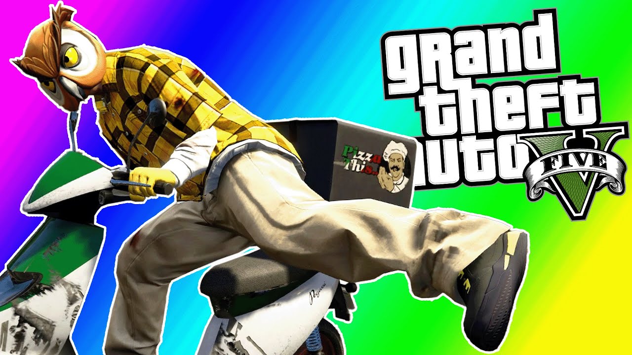 GTA 5 Online Funny Moments – Zombie Mode DLC + Pizza Delivery Battle Royale!