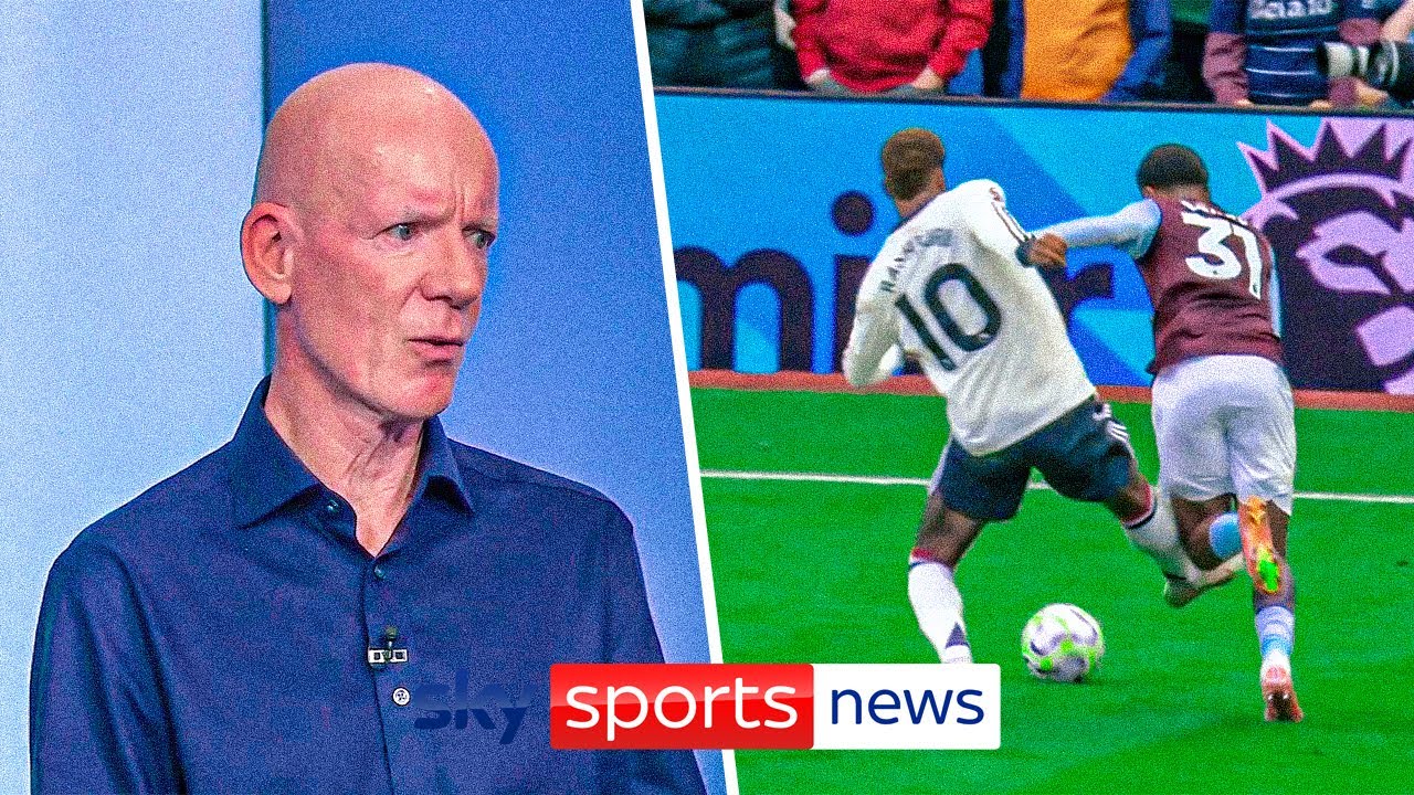 “He’s a little lucky” | Should Rashford have seen red against Aston Villa?