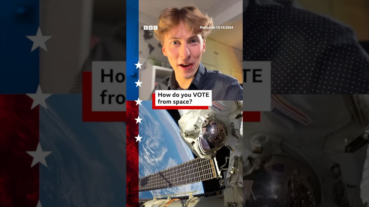 How do you vote from space? #USElection #Astronaut #BBCNews