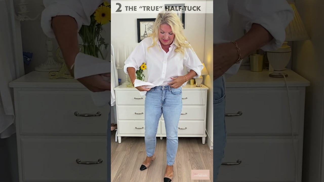 HOW TO HALF TUCK A SHIRT FOR WOMEN – 2