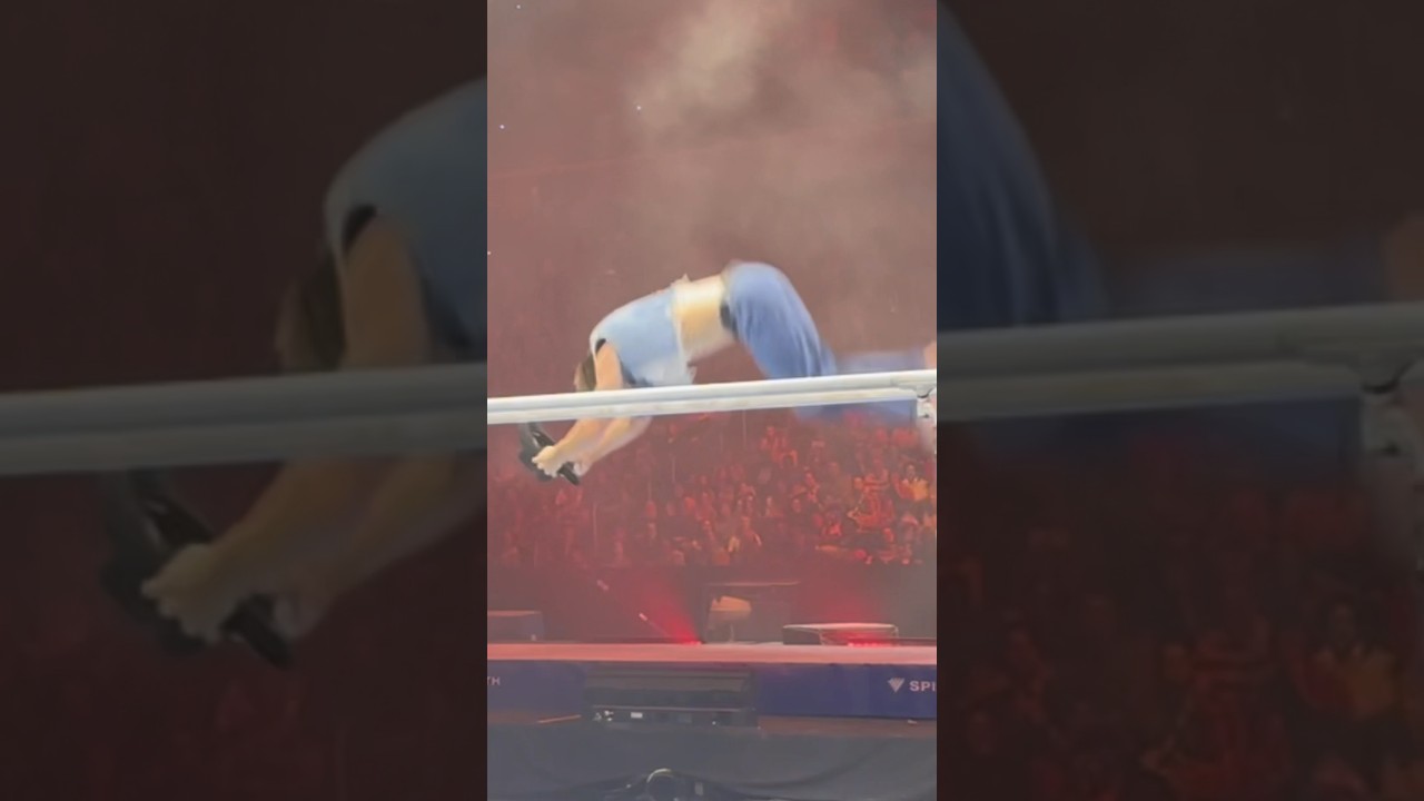 I can’t believe I caught it mid air 😂🤠 #gymnastics #gymnast #cowboy #olympics #olympic #sports #d1