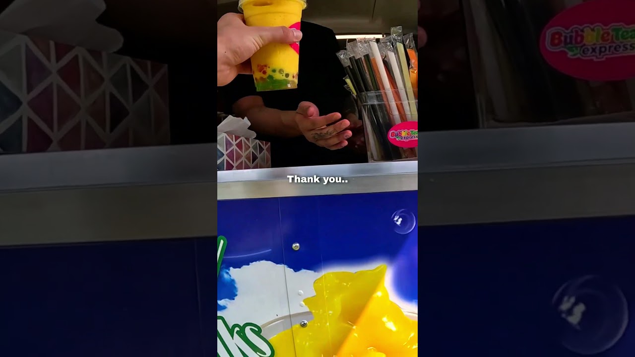 I tried to buy a bubble tea with 1,000 bubbles! 🥺❤️