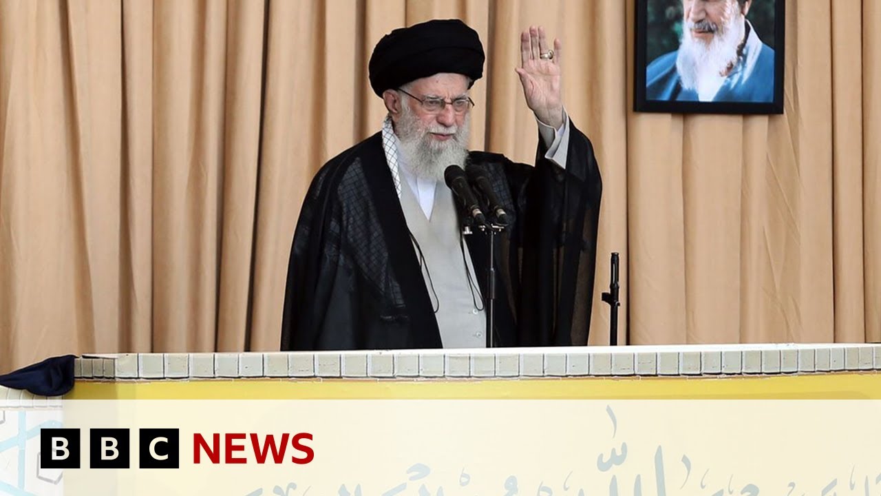 Iran’s supreme leader defends strikes on Israel in rare public speech | BBC News
