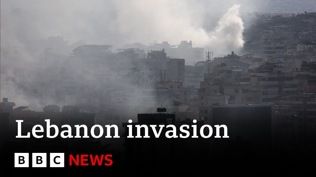 Israel and Hezbollah fight on the ground in Lebanon after Israeli invasion | BBC News