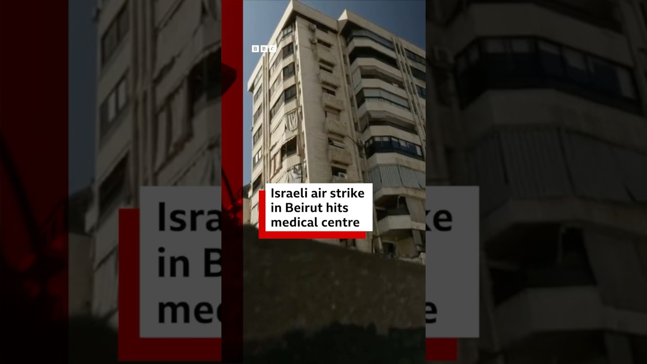 Israeli air strike in Beirut hits medical centre. #Israel #Lebanon #BBCNews