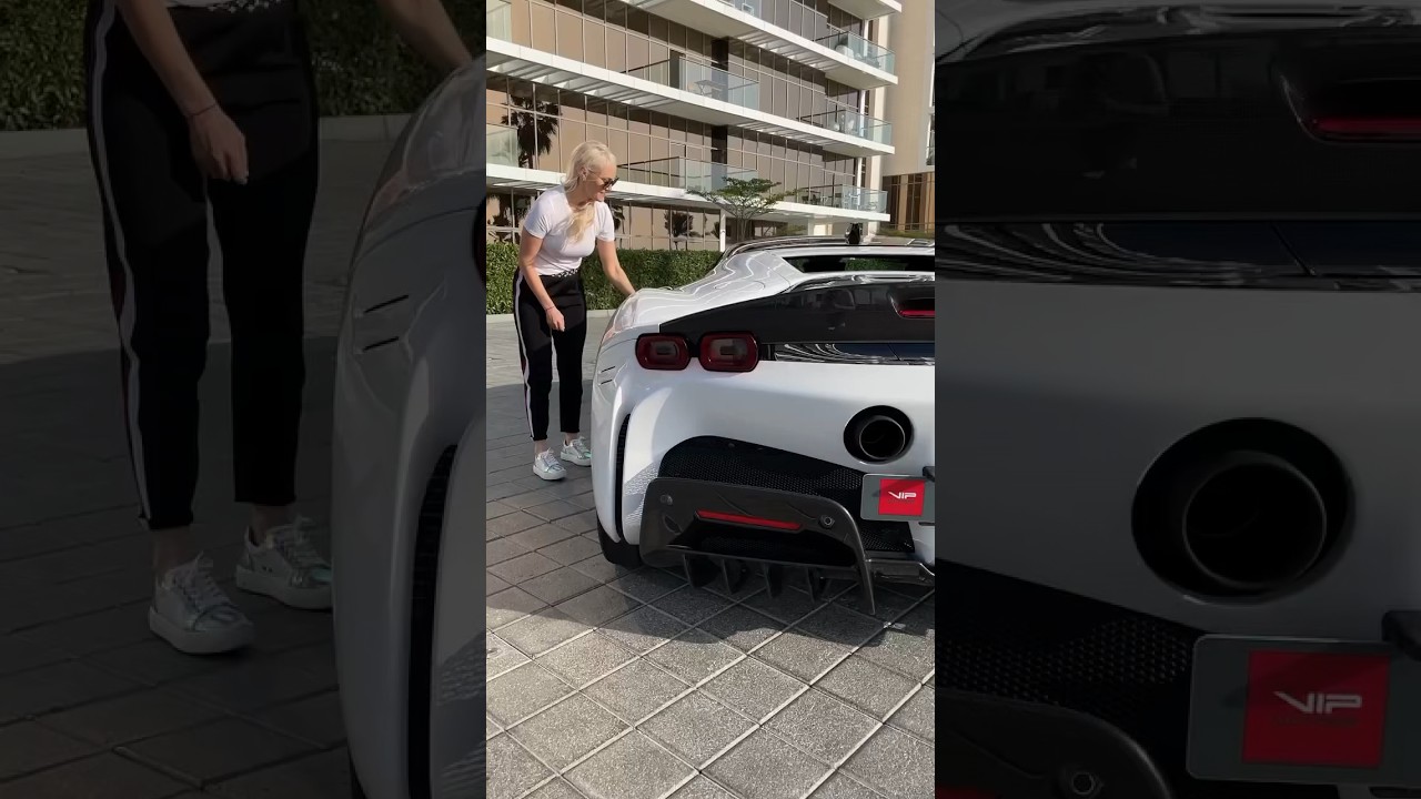 It’s the first-ever Ferrari that can drive in complete silence! 🤫 #ferrari #supercar #cooltech