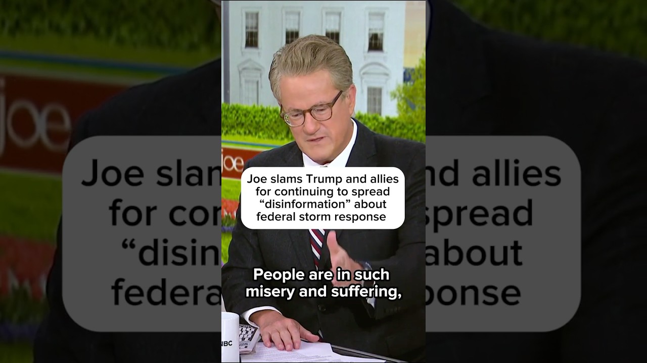 Joe slams Trump and allies for continuing to spread ‘disinformation’ about federal storm response
