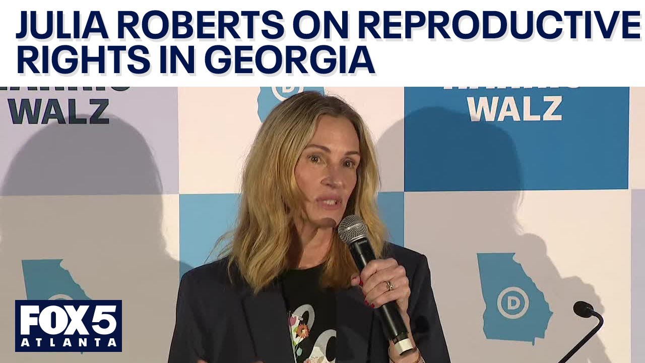 Julia Roberts speaks at reproductive freedom rally | FOX 5 News