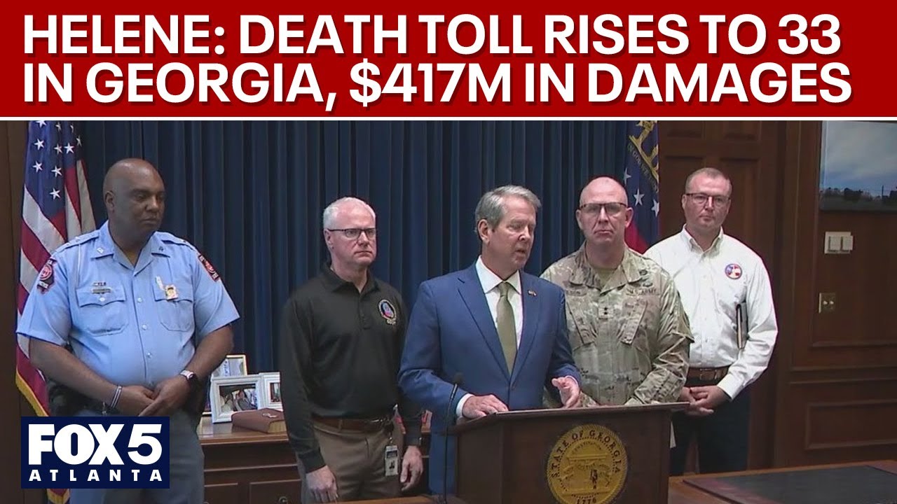Kemp: 33 now dead from devastating Hurricane Helene | FOX 5 News