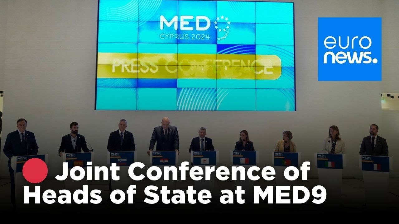 🔴 LIVE – Joint press conference of the Heads of State at MED9 | euronews 🇬🇧