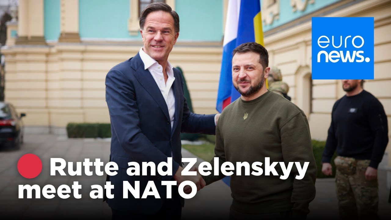 🔴 LIVE: Mark Rutte and Zelenskyy at NATO Headquarters in Brussels | euronews 🇬🇧