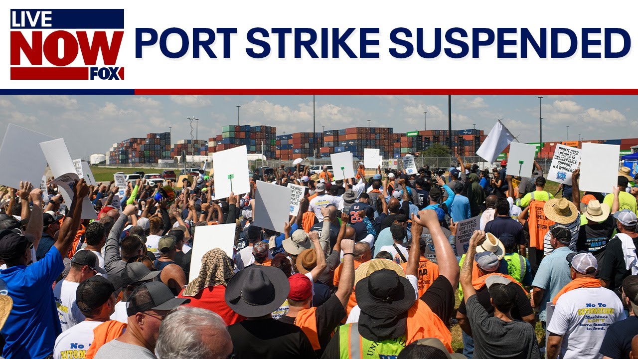 LIVE NOW: Dockworkers reach deal to suspend port strike, Helene cleanup, Israel Iran war news update