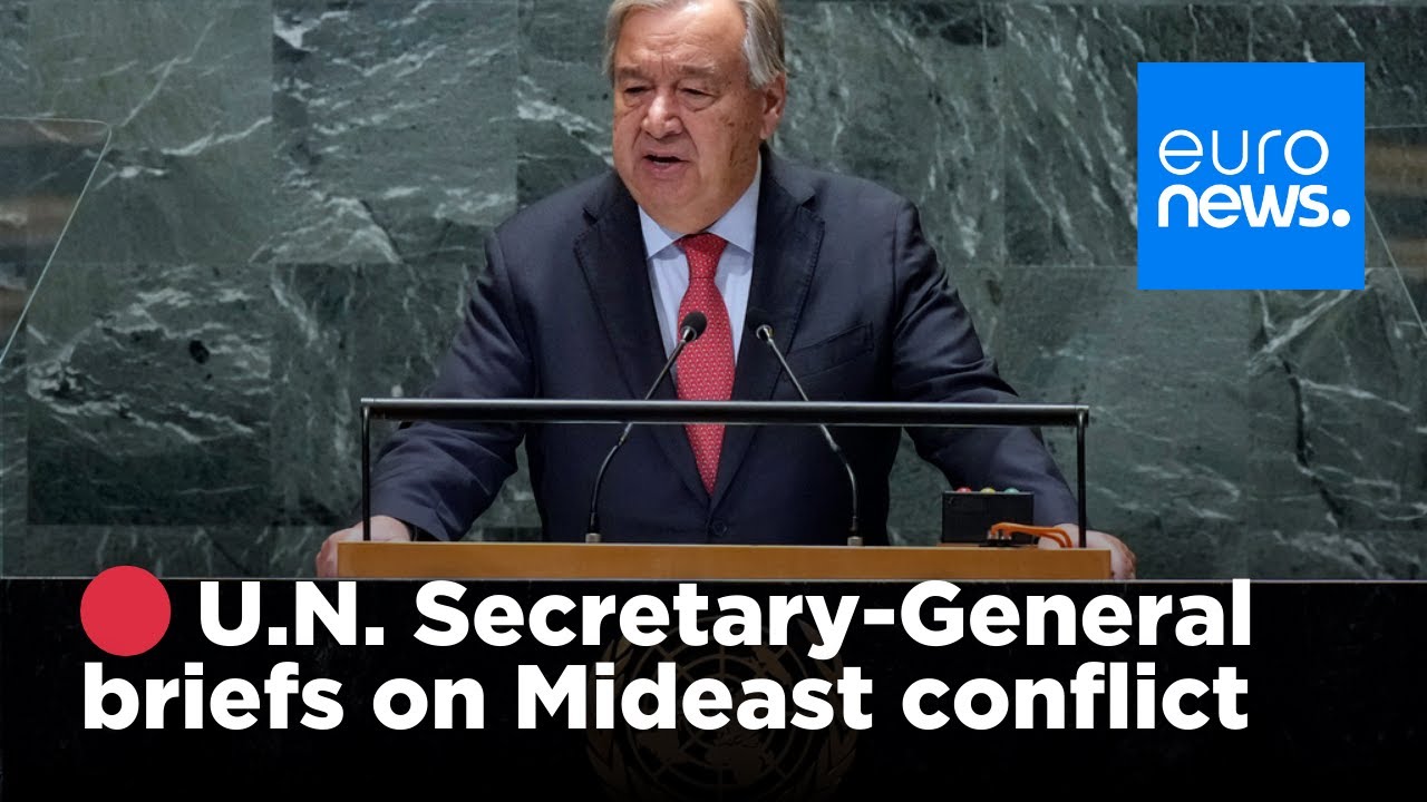 🔴 LIVE – UN Secretary-General Guterres on Mideast conflict | euronews 🇬🇧