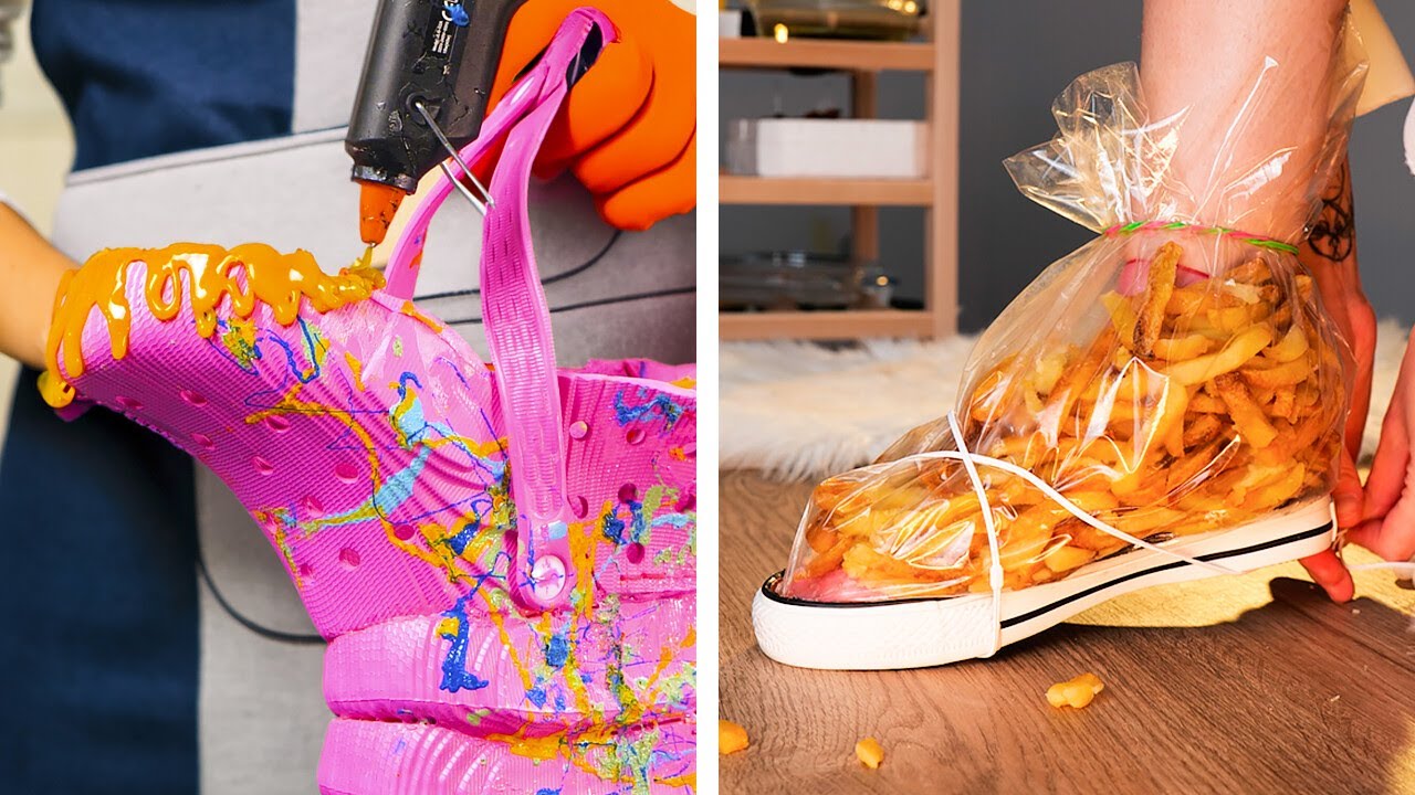 Making Shoes from CRAZY Materials