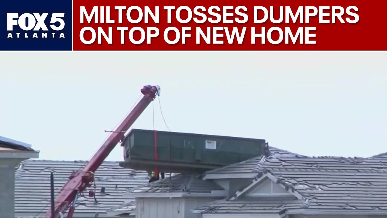 Milton throws dumpster on top of home | FOX 5 News