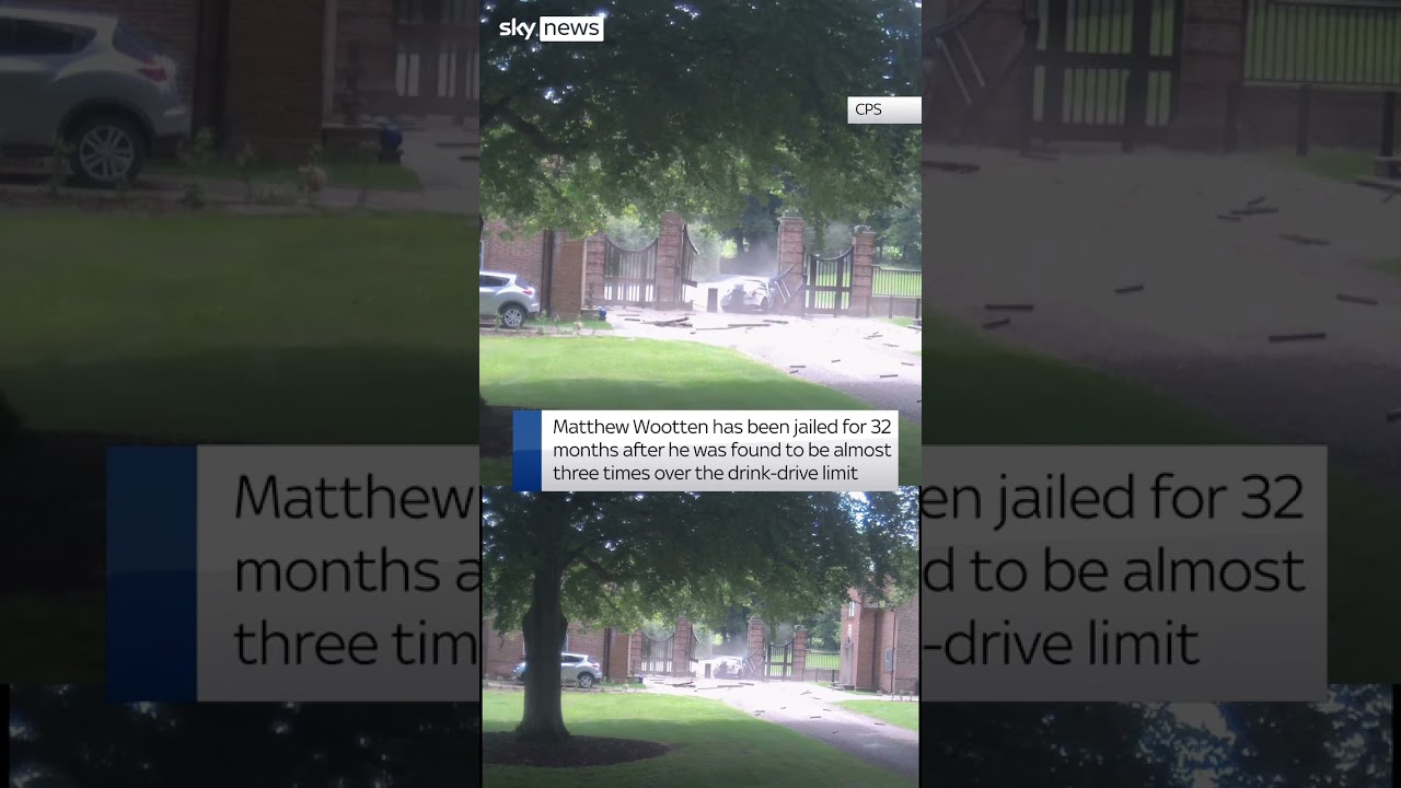 Moment drink driver crashes into PM’s home