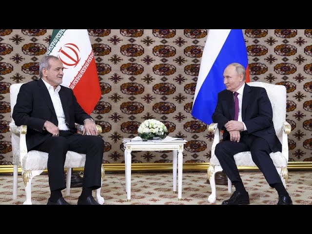 ‘New world order’? Putin and  Pezeshkian meet in person for first time in Ashgabat