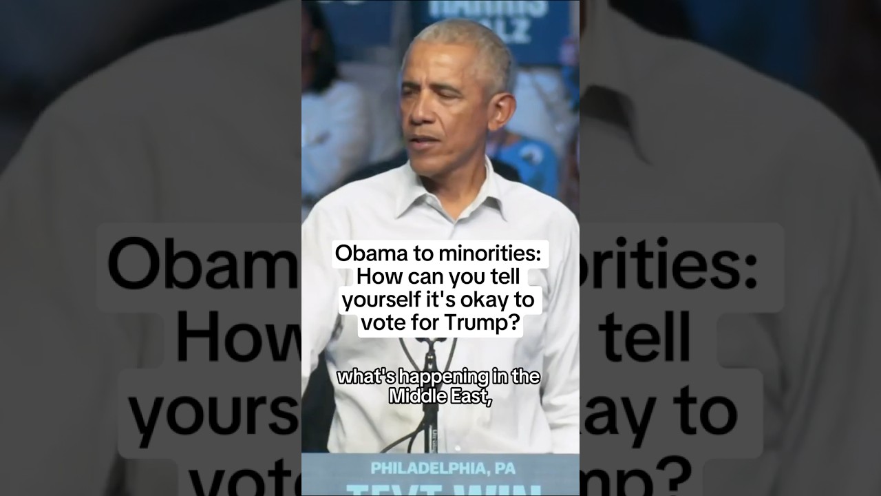 Obama to minorities: How can you tell yourself it’s okay to vote for Trump?