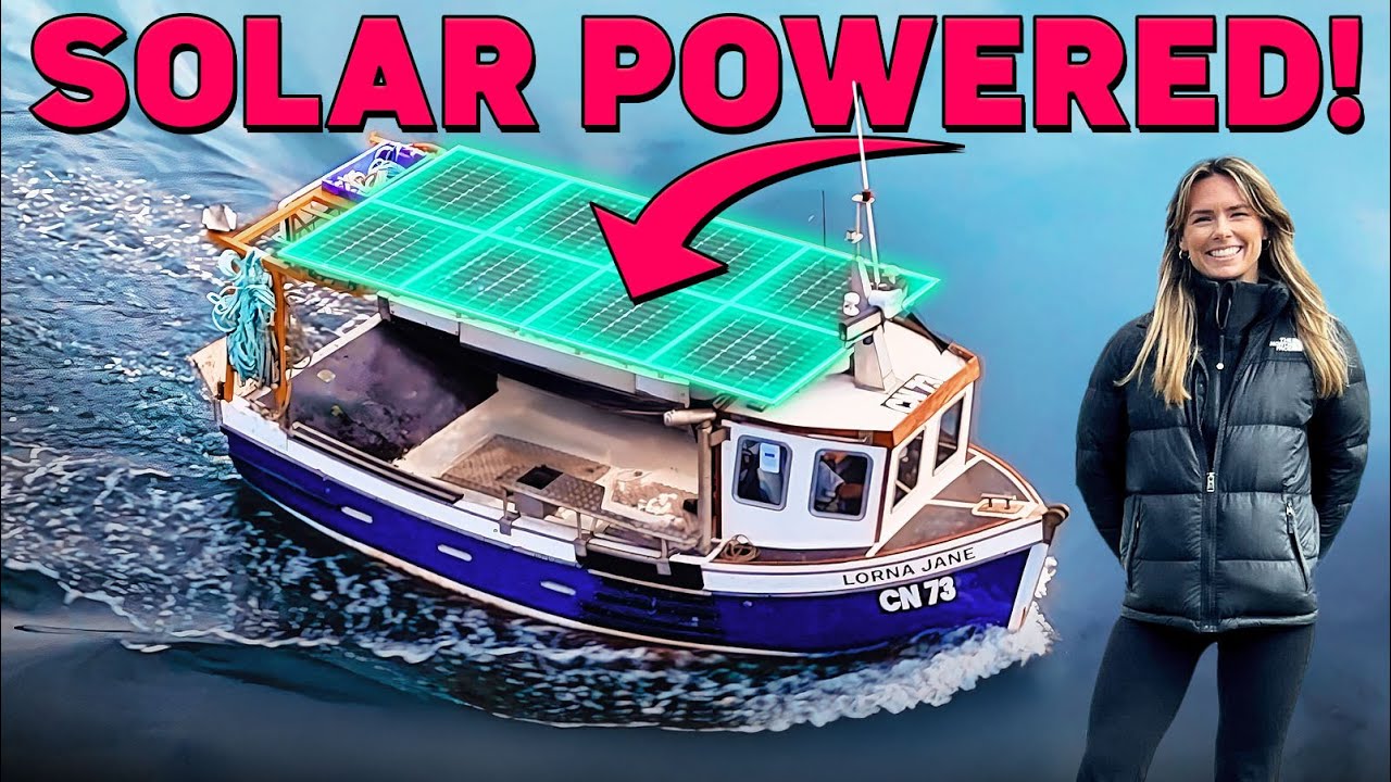 Onboard the UK’s FIRST, Fully Electric Solar Powered Fishing Boat!