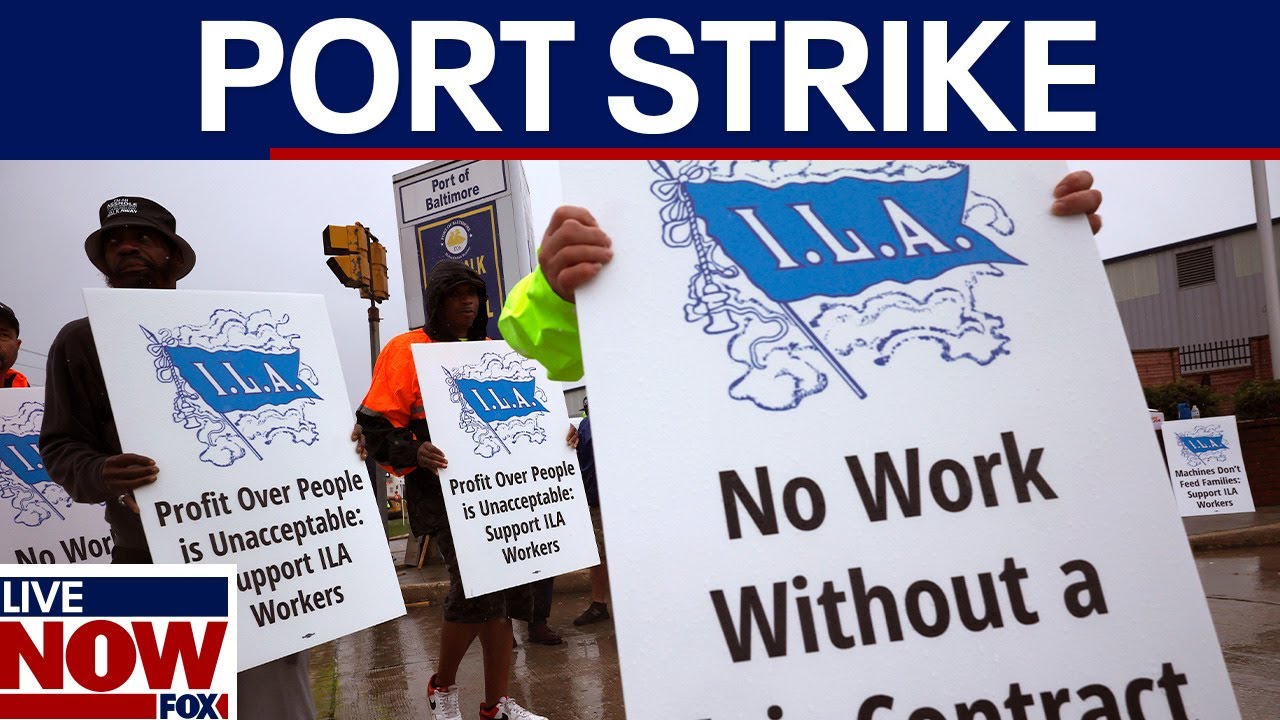 Port strike 2024: Dockworkers demand 77% wage increase | LiveNOW from FOX
