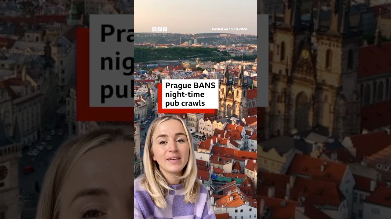 Prague bans organised night-time pub crawls. #Prague #CzechRepublic #BBCNews
