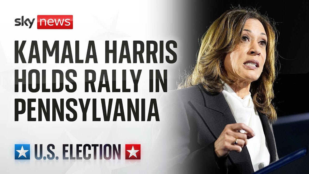 Presidential candidate Kamala Harris holds campaign rally in Harrisburg, Pennsylvania