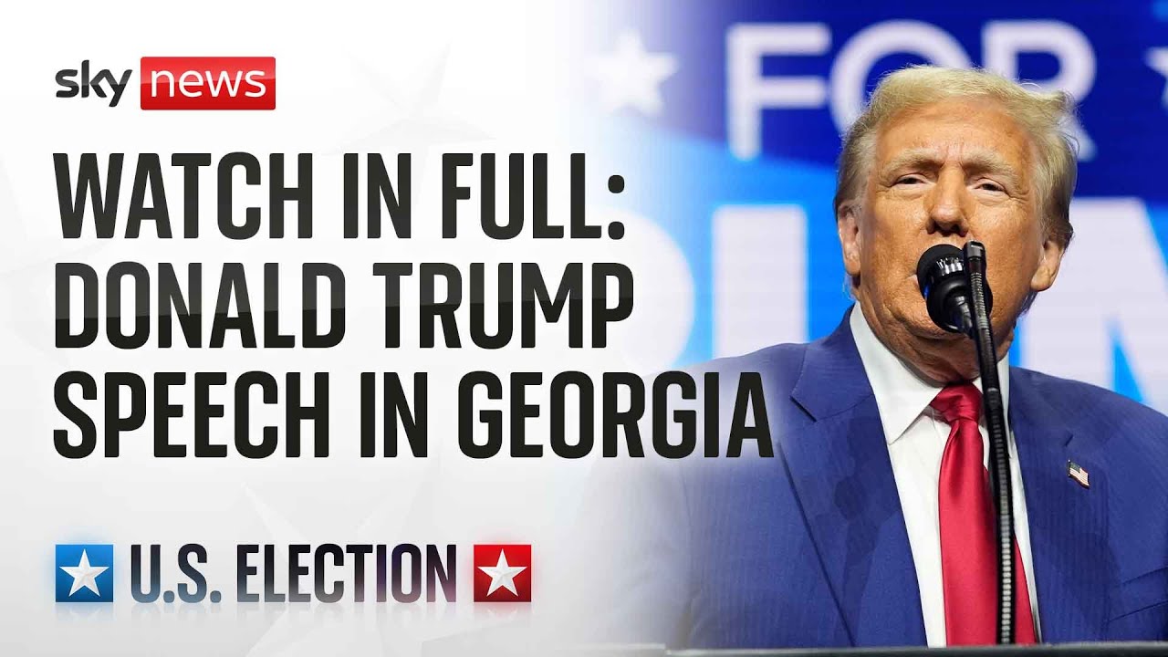Republican presidential nominee Donald Trump holds campaign rally in Georgia