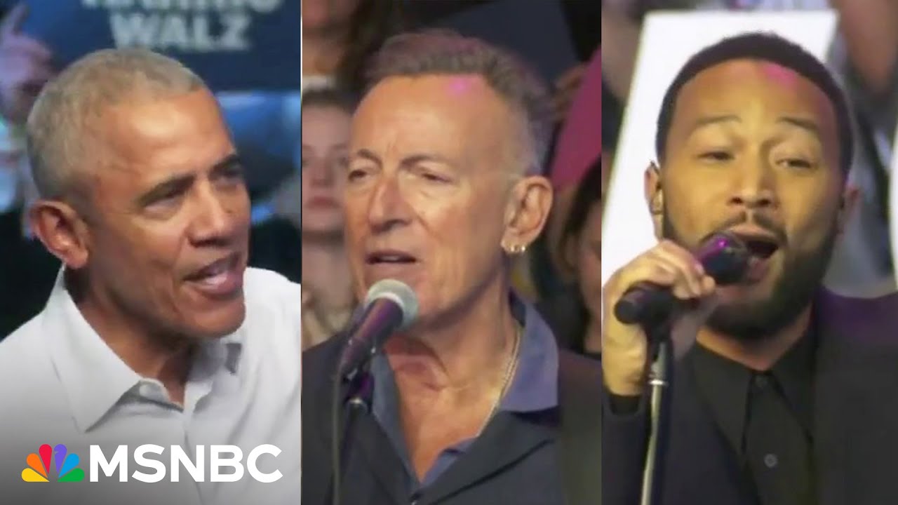 See Barack Obama rally with John Legend and Bruce Springsteen in PA | Full Speech
