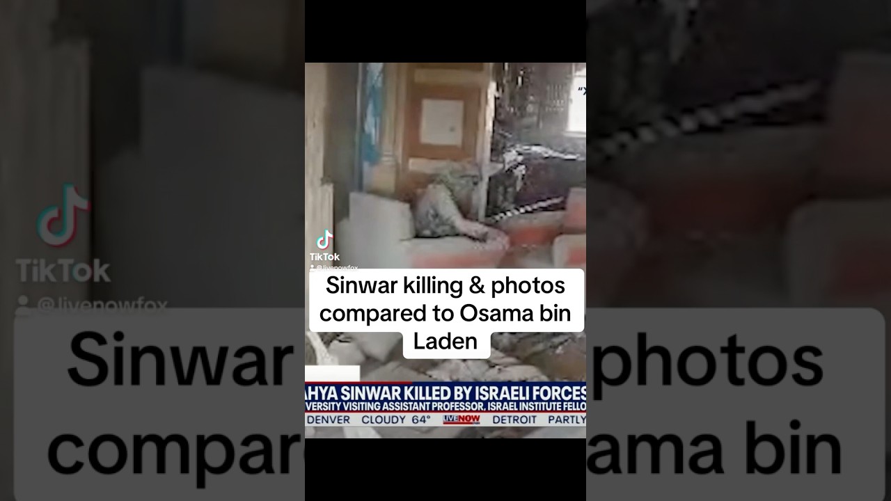 Sinwar death & photos compared to Osama bin Laden