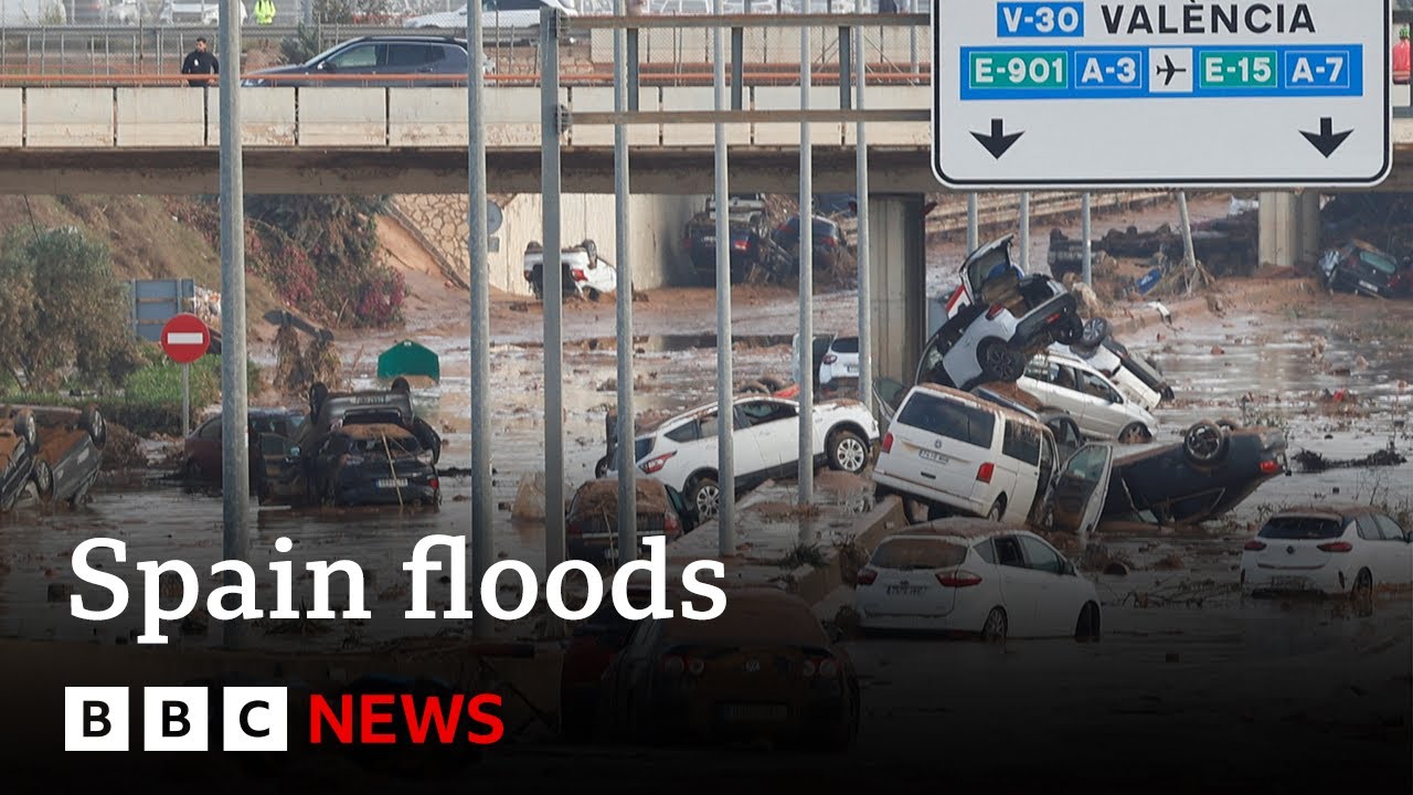 Spain floods: At least 95 dead as rescuers continue searching | BBC News