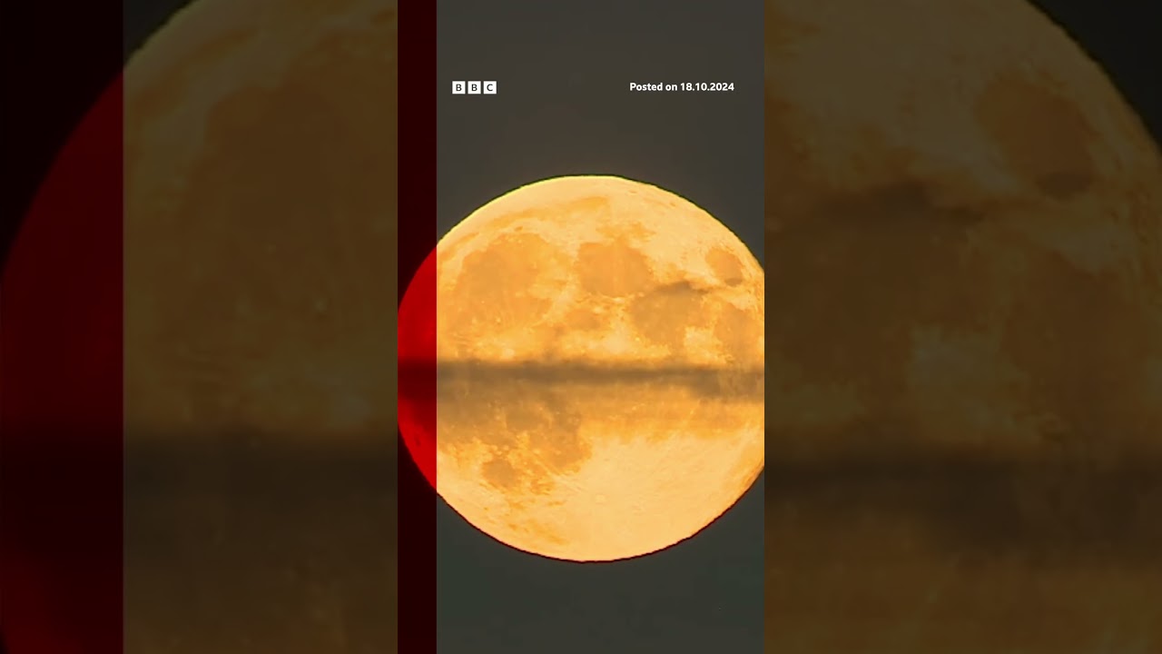 The Hunter’s Moon was seen around the world. #Supermoon #BBCNews