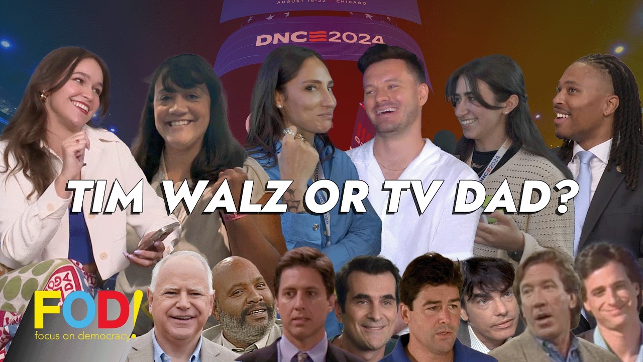 Tim Walz or TV Dad: Can These DNC-goers Tell The Difference?