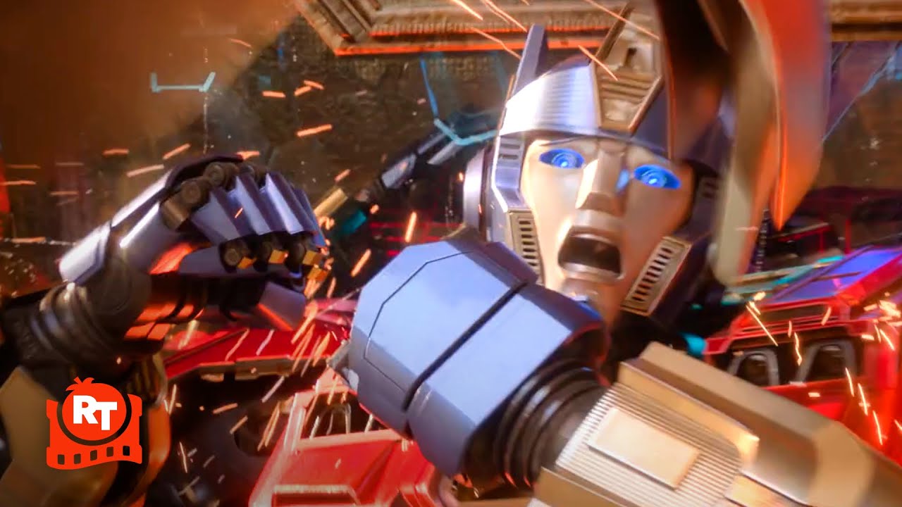 Transformers One (2024) – Optimus vs. Airachnid Scene | Movieclips