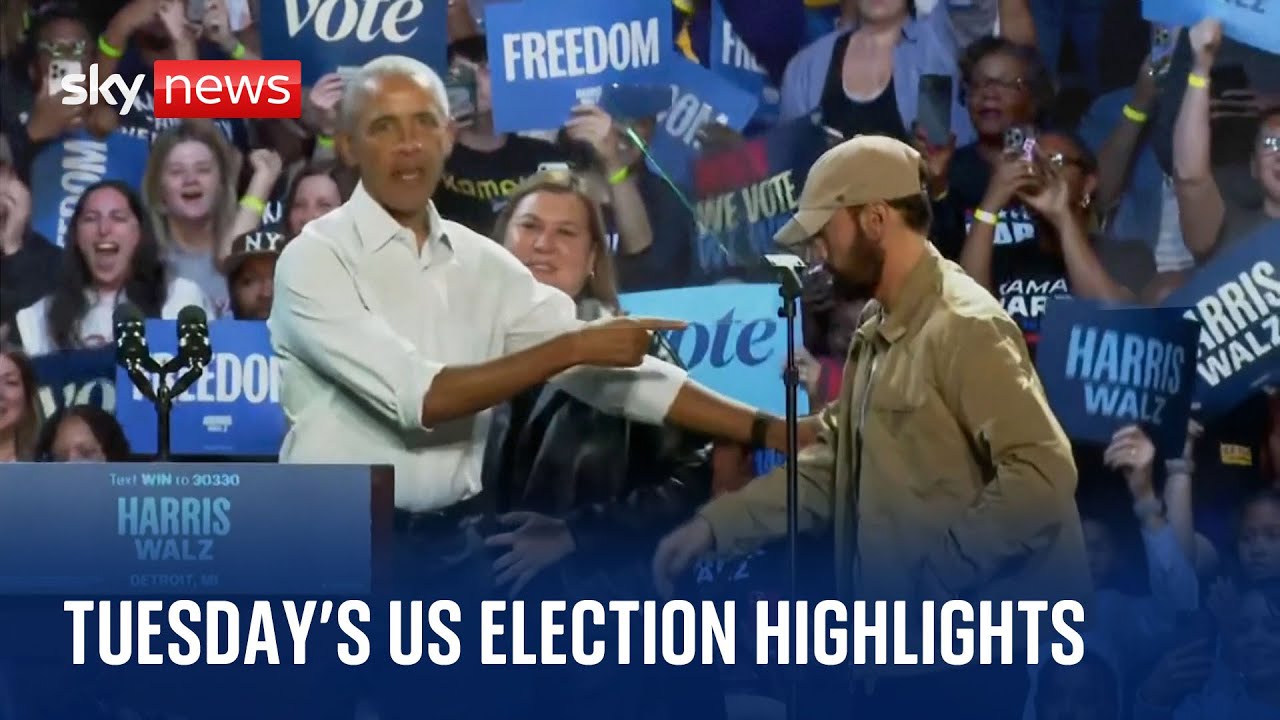 Tuesday’s US election campaign highlights