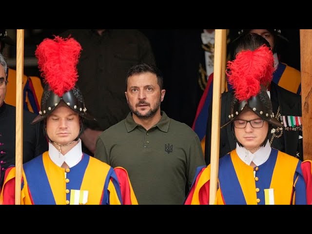 Ukraine’s Zelenskyy meets Pope Francis as he continues European tour to push ‘victory plan’