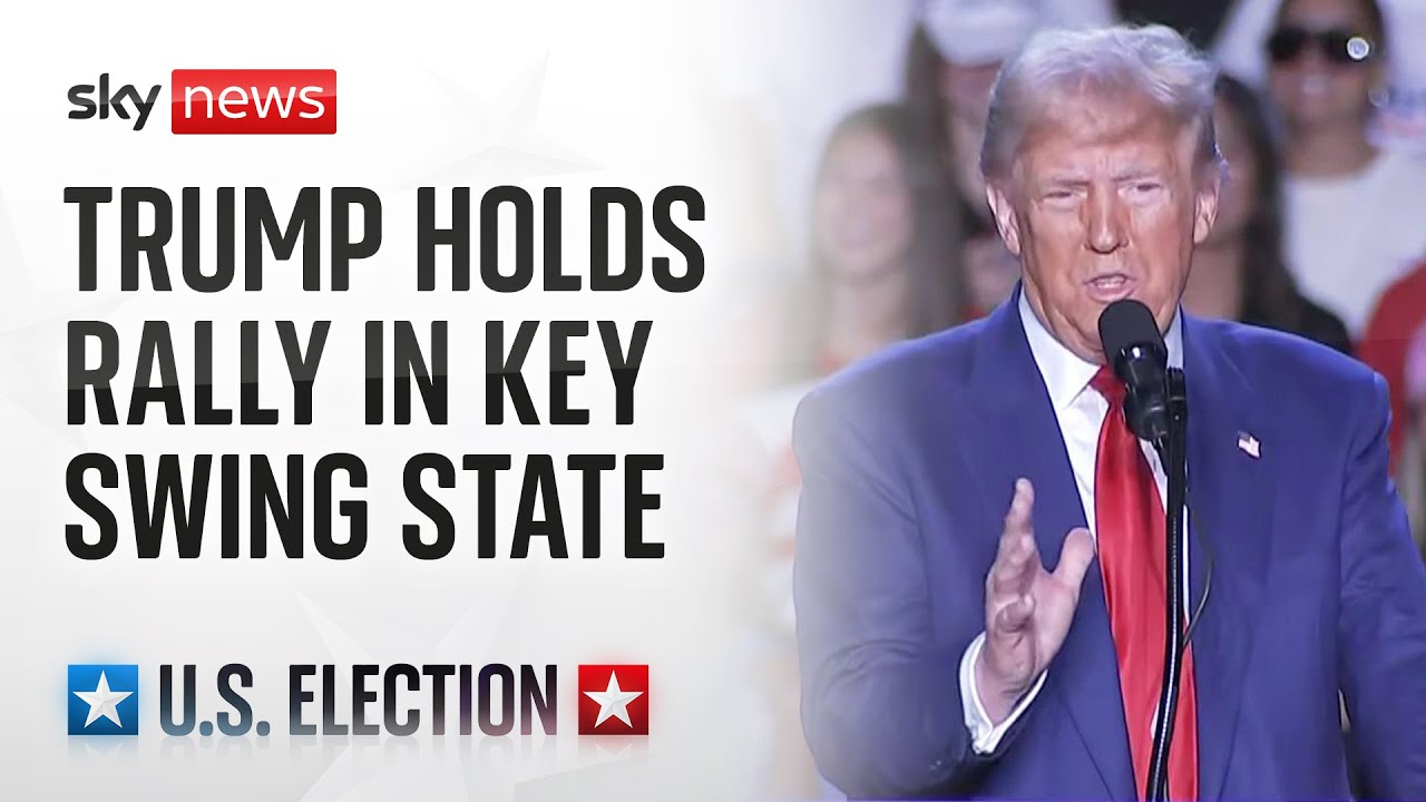 Watch live: Donald Trump holds a campaign rally in Pennsylvania – a week away from election day