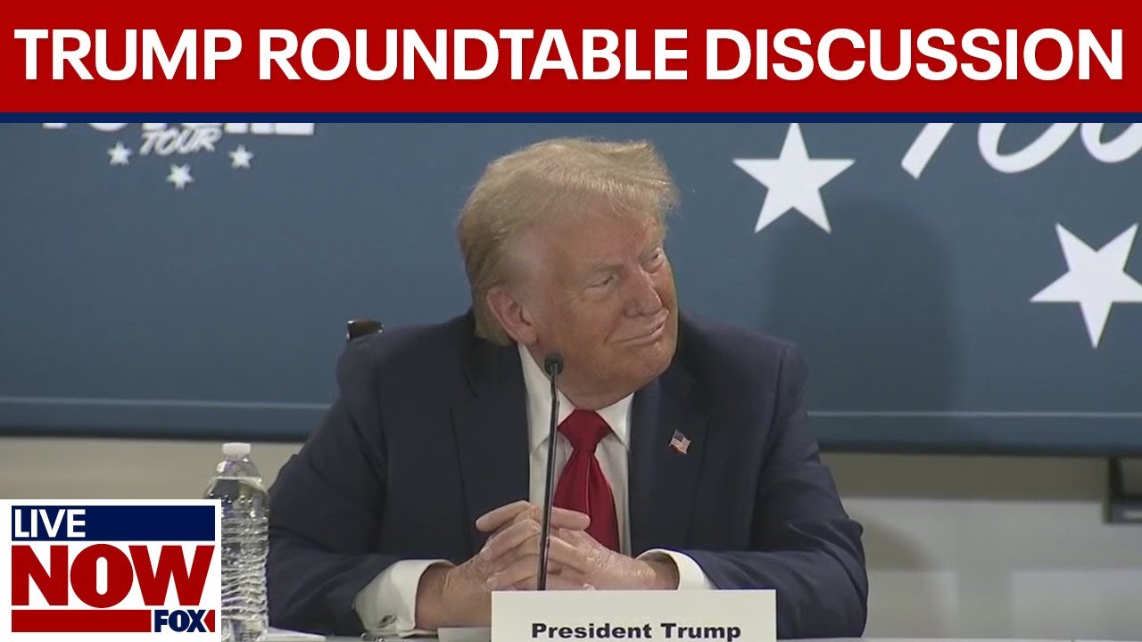 WATCH: Trump participates in roundtable discussion in Michigan  | LiveNOW from FOX