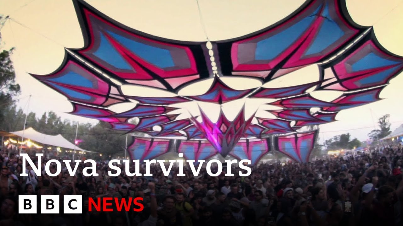 ‘We danced with joy then hid among the dead’ – Nova survivors recall Hamas massacre | BBC News