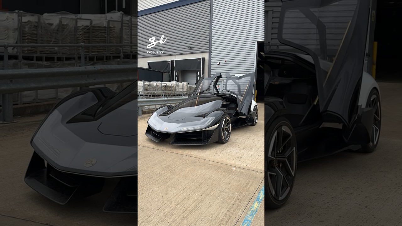 We took the stunning Lotus Theory 1 concept on its first-ever drive! 😍 #lotus #conceptcar #cooltech