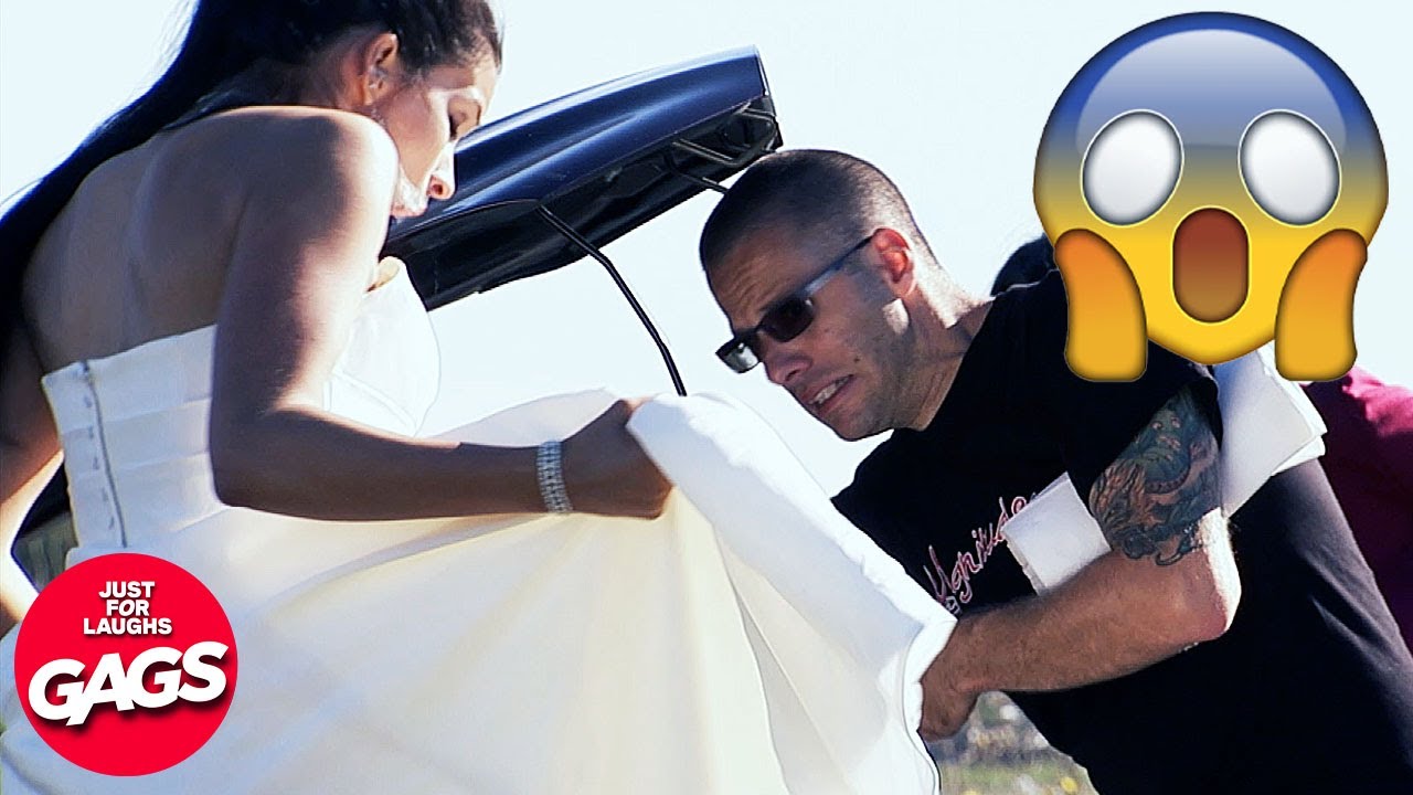 Wedding Dress Disaster Prank | Just For Laughs Gags