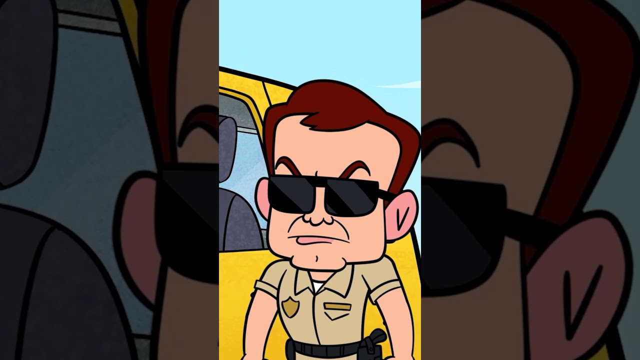 When a cop pulls you over but recognizes you from TV – only one way out: make him laugh!